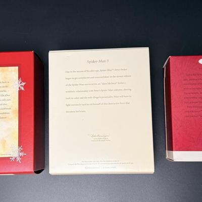 3 Unopened Spider-Man Ornaments