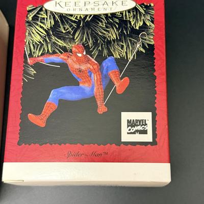 3 Unopened Spider-Man Ornaments