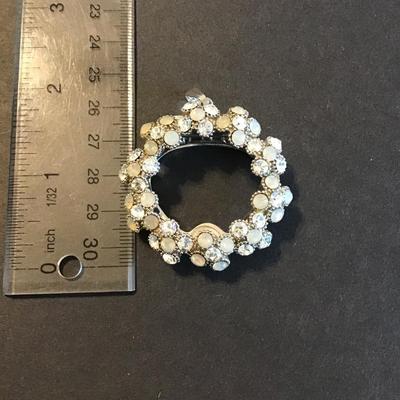 Sale Photo Thumbnail #49: Beautiful reliance multi color rhinestone scarf clip /pendant please see attached photos