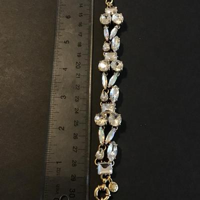 Sale Photo Thumbnail #65: Gorgeous j crew bracelet with large rhinestones Please see attached photos