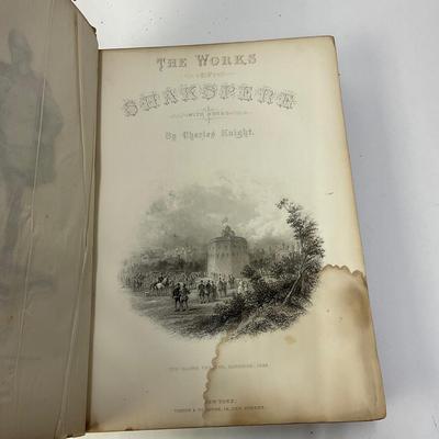 321 Two Volumes of The Works of Shakespeare with notes by Charles Knight