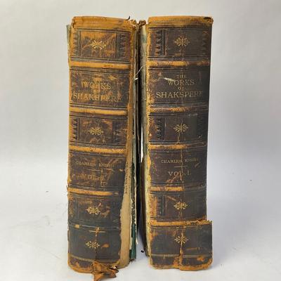 321 Two Volumes of The Works of Shakespeare with notes by Charles Knight