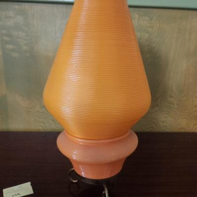 Mcm Orange beehive lamp