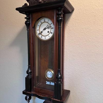 Antique Wall Pendulum Clock