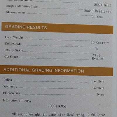 GRA CERTIFIED MOISSANITE