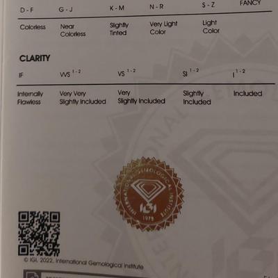 IGI CERTIFIED NATURAL DIAMOND 0.14 CT