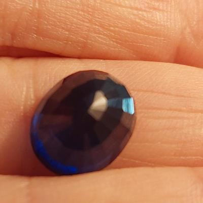 IGI CERTIFIED LAB GROWN BLUE SAPPHIRE 9.07 CT