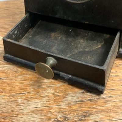 Antique Kenrick & Sons Cast Iron & Brass Coffee Grinder - Early 1900s England - Complete & Working