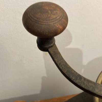 Antique Kenrick & Sons Cast Iron & Brass Coffee Grinder - Early 1900s England - Complete & Working