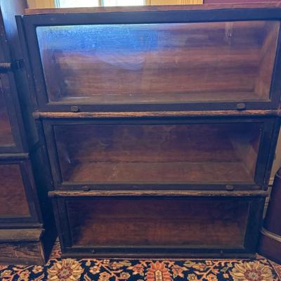 Untagged Wernicke Company 3 Unit Barrister Bookcase As Found