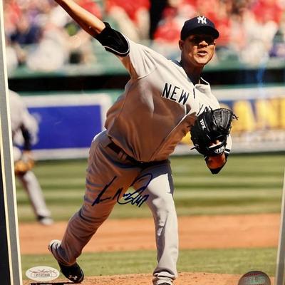 Framed Ivan Nova Autographed 8x10 Photo - JSA Authenticated - Yankees Pitcher