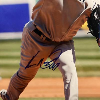 Framed Ivan Nova Autographed 8x10 Photo - JSA Authenticated - Yankees Pitcher