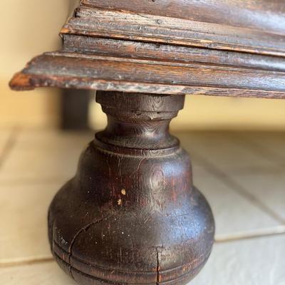 Antique Oak Lions Head Huntboard Sideboard