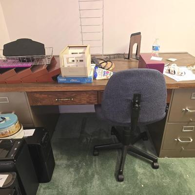 Desk and chair