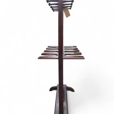 Irish mahogany boot stand $419