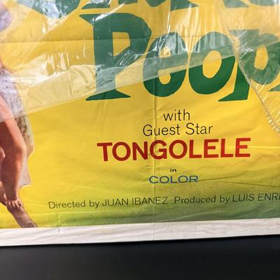 Vintage Movie Poster c1970: Boris Karloff - Snake People