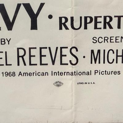 The Conqueror Worm Vintage Movie Poster c1968