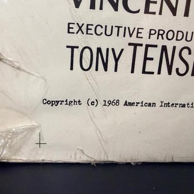 The Conqueror Worm Vintage Movie Poster c1968