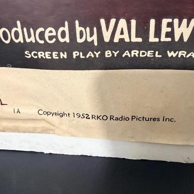 Vintage Movie Poster - c1952 The Leopard Man