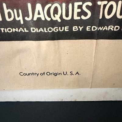 Vintage Movie Poster - c1952 The Leopard Man