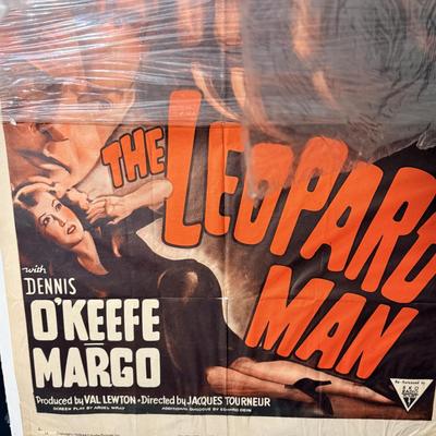 Vintage Movie Poster - c1952 The Leopard Man