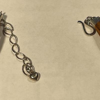 DTR Jay King New Never Worn Condition Exquisite Heavy Sterling Silver Cross Necklace Adjustable Size 17-20" Long on Suede Multi...