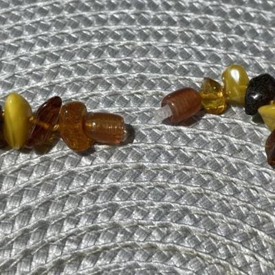Vintage Multi Color Baltic Amber 18" Necklace Purchased in Latvia Preowned from an Estate.