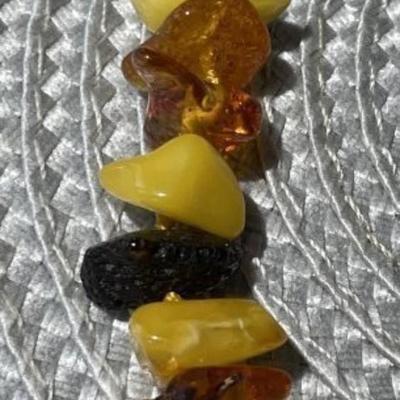 Vintage Multi Color Baltic Amber 18" Necklace Purchased in Latvia Preowned from an Estate.