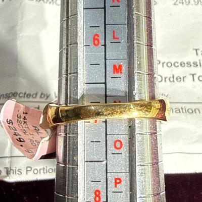1-14K Stamped Ring-see paperwork