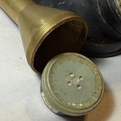 Antique 1919 Era Black & Brass Rotary Style Candlestick Phone Preowned from an Estate as Pictured.