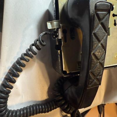 Vintage Black Western Electric Bell System Rotary Wall Phone Preowned from an Estate as Pictured.