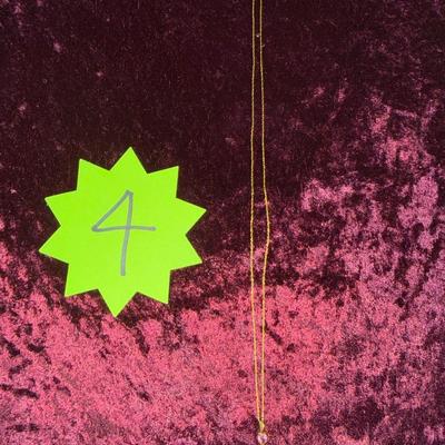 4-10K stamped chain with 10k Pendant