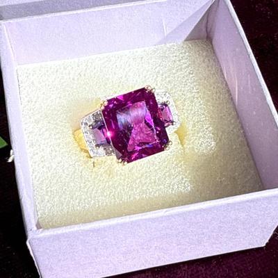 6-10k stamped ring, size 7