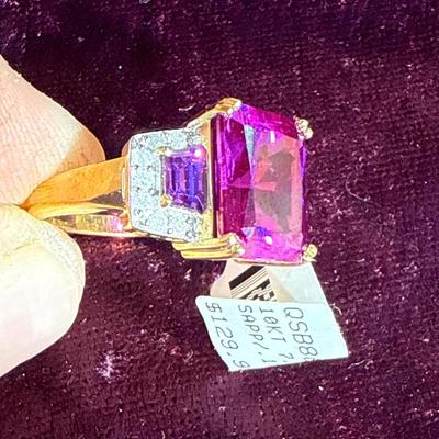 6-10k stamped ring, size 7