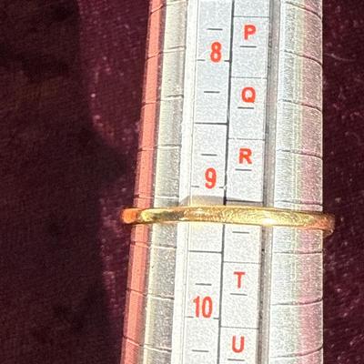 7-14 K stamped - size 9.25 ring