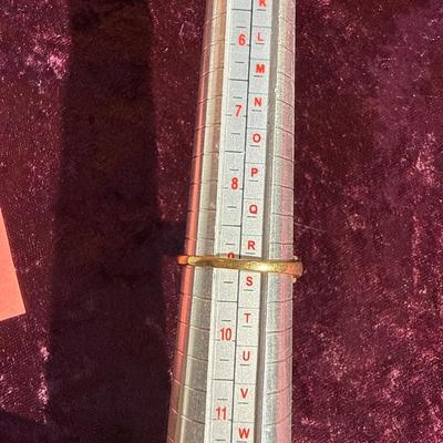 8-10K stamped ring-Size 9