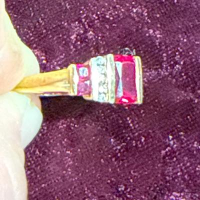 8-10K stamped ring-Size 9