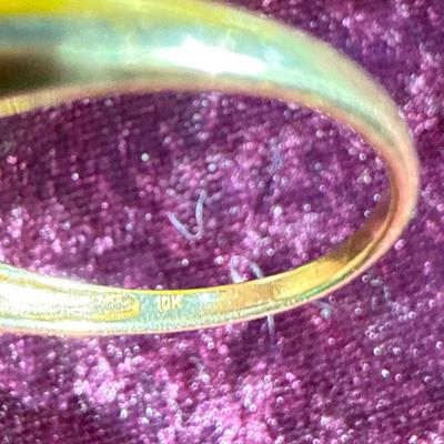 8-10K stamped ring-Size 9