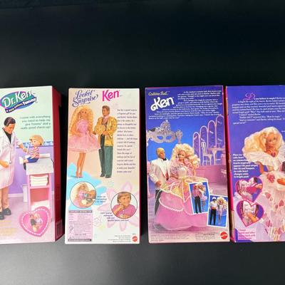4 Unopened Ken Dolls