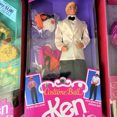 4 Unopened Ken Dolls