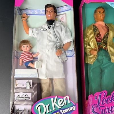 4 Unopened Ken Dolls