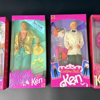 4 Unopened Ken Dolls