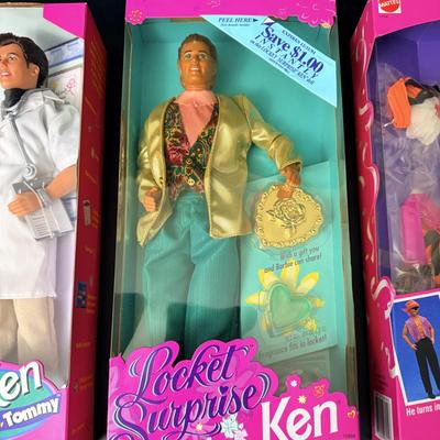 4 Unopened Ken Dolls