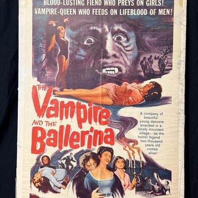 The Vampire and the Ballerina - Vintage Movie Poster c1961