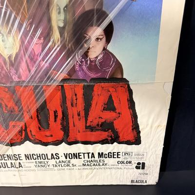 Vintage Blacula Movie Poster c1972