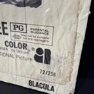 Vintage Blacula Movie Poster c1972