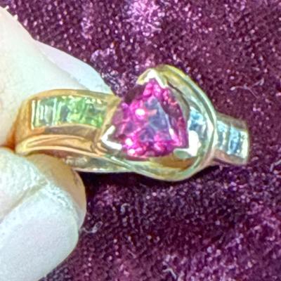 13-10K stamped Ring/size 7.75/2.57 grams