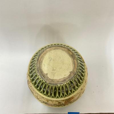 325 Vintage Brush McCoy Art Pottery Jardiniere and Pedestal