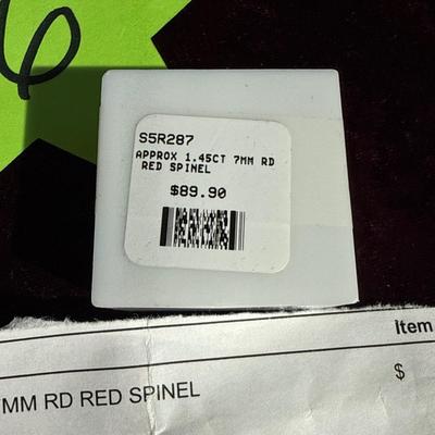 Sale Photo Thumbnail #103: 16-Appr 1.45 CT 7mm round RD RED SPINEL