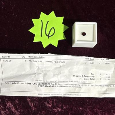 Sale Photo Thumbnail #101: 16-Appr 1.45 CT 7mm round RD RED SPINEL